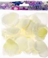 108x kunstroos kunstbloem witte rozenblaadjes versiering voor valentijnsdag bruiloft