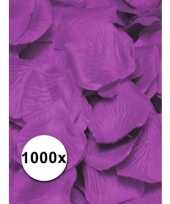 Paarse lila rozenblaadjes van stof 1000 st