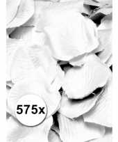 Witte rozenblaadjes van stof 575 st